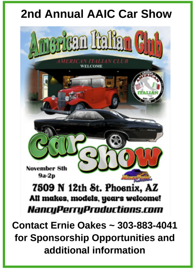 2nd Annual Italian American Car Show Flier